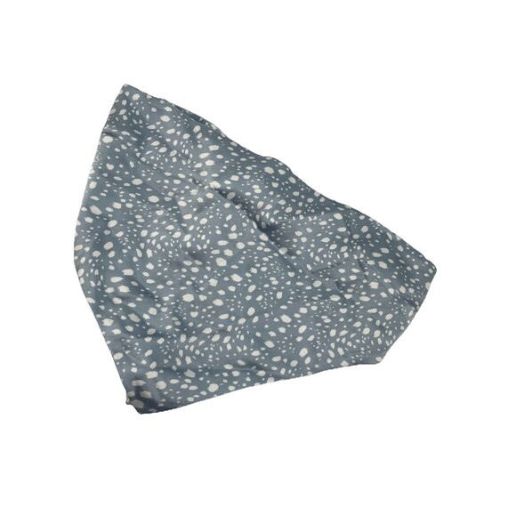 Forever 21 Women's Medium Blue White Polka Dot Satin Strapless Bandana Top NWT - Picture 1 of 6
